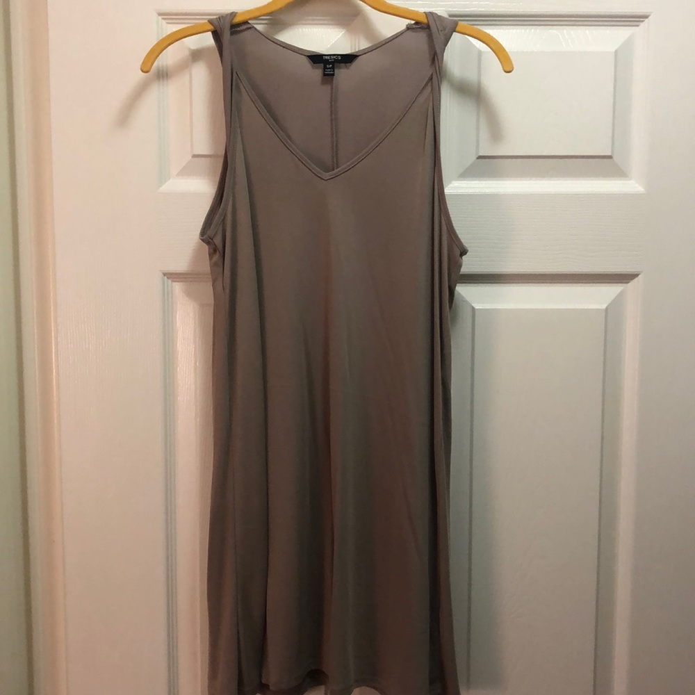 Taupe causal dress